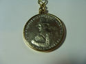  Very Nice Gold Keychain With 1620-1920 Pilgrim  H
