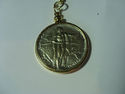  Very Nice Gold Keychain With 1926 Oregon Trail Ha