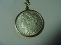  Very Nice Gold Keychain With Morgan Dollar 1883-C