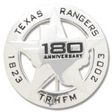 Commemorative Anniversary Texas Rangers Badge Qual