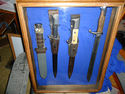 Display Case German bayonet knives dagger sword