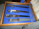 Display Case German bayonet knives dagger sword