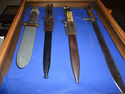 Display Case German bayonet knives dagger sword