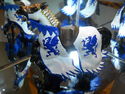 Papo Blue Dragon King Horse blue and white knight 