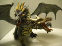 Papo 2005 two headed green Dragon figure 