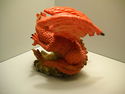 Collectible Mythical Red Dragon Fantasy sculpture 