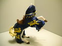 Papo Blue King Richard Horse Blue and Gold cloak