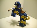 Papo Blue King Richard Horse Blue and Gold cloak