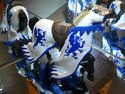 Papo Blue Dragon King Horse blue and white knight 