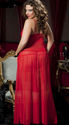 Plus Size Lace Chemise  Lingerie Gown Dress With T