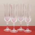 Crystal D' Arques Longchamp Champagne Flutes Set o