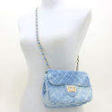 New Hot Design Light Blue Denim Diamond Quilted Ba