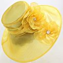 New Hot Yellow Orange Crystal  Ruffle Flower Organ