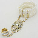  New Hot Geometric Crystal  Gold Fashion Faux Pear