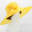 New Hot Yellow Orange Crystal  Ruffle Flower Organ