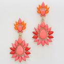  Flower Shourouk Coral Orange Gold SunFlower Drop 