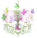 Butterfly Garden Crystal Chandelier Hanging Light 