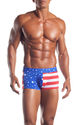 Men Patriotic Red White N Blue Stripes Americana S