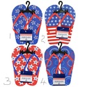 Patriotic Summer Flip Flops  Beach Slippers 