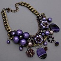 2014 Design Ladies Statement Purple Amethyst Gold 