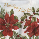 CHRISTMAS MEMORIES RED  POINSETTIAS HOLLIES AND BE