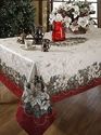 Christmas Holiday Noel Jacquard Printed Tablecloth