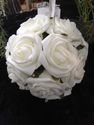  Wedding & Flower Craft Ivory Foam Rose Pomander F