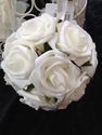  Wedding & Flower Craft Ivory Foam Rose Pomander F