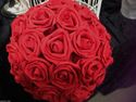  Wedding & Flower Craft 9 inch Red Foam Rose Poman