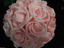  Wedding & Flower Craft Pink 8 inch Foam Rose Poma