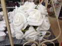  Wedding & Flower Craft White Foam Rose Pomander F