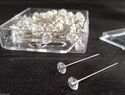 Apac & Oasis Diamante Pins with 5cm head 100pins p