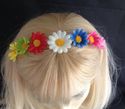 Daisy Hippy Hobo Hairband, all  handmade Great for