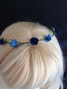 Blue Boho Ladies Floral Flower Festival Wedding Ga