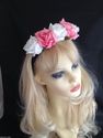 Tigerlilly Original Pink Ivory Foam Rose Hairband,