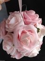  Pretty mixed Pink's Foam Rose Pomander Flower/kis