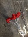 8mm Pearl Beads bunch of 12 on wire stem, great fo