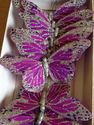 Purple with Silver Glittered detail  Feather Butte