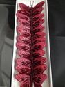 Burgundy Feather Butterflies on fine wire pack of 