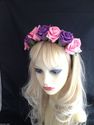 Tigerlilly Original Purple & Pink Rose Hairband, h