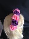 Tigerlilly Original Purple & Pink Rose Hairband, h