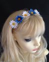 Daisy Hippy Hobo Hairband, all  handmade Great for