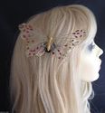 Gold Gauze Butterfly Hairclip or Brooch Great fini