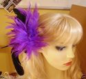 Absolutely Fabulous Fluffy feather Fascinator, Gre