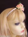 100% Polyester Flower Hairband, all handmade & Gre