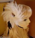 Absolutely Fabulous Fluffy feather Fascinator, Gre