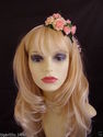100% Polyester Flower Hairband, all handmade & Gre