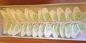 Apple Green Glittered Butterflies on wire pack of 