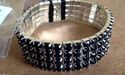 Add Bling with this Black Diamante Corsage Bracele