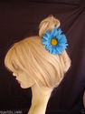 Hair clamp/claw Immitation silk Gerbera  Great for